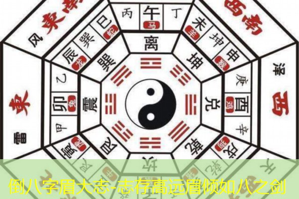  倒八字眉大志-志存高远眉倾如八之剑