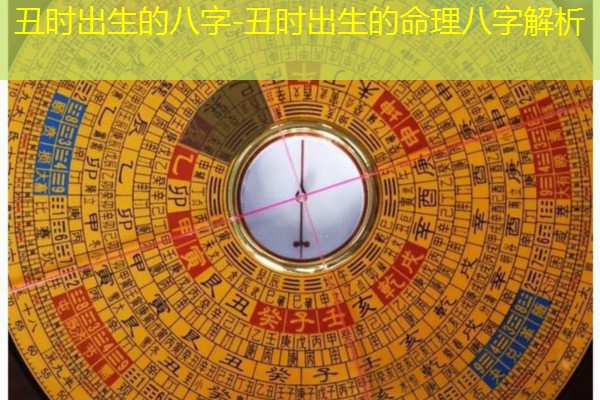  丑时出生的八字-丑时出生的命理八字解析
