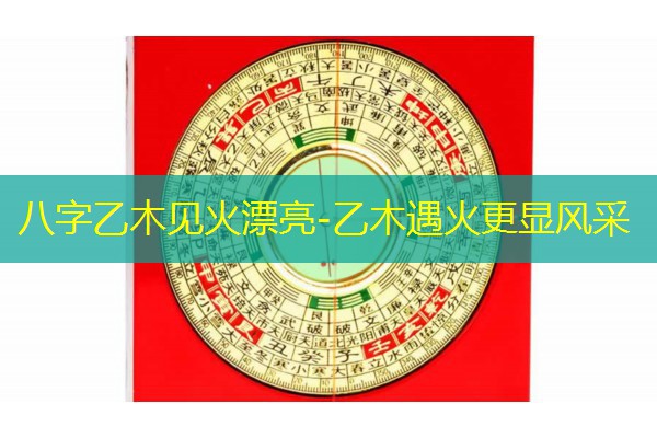 八字乙木见火漂亮-乙木遇火更显风采