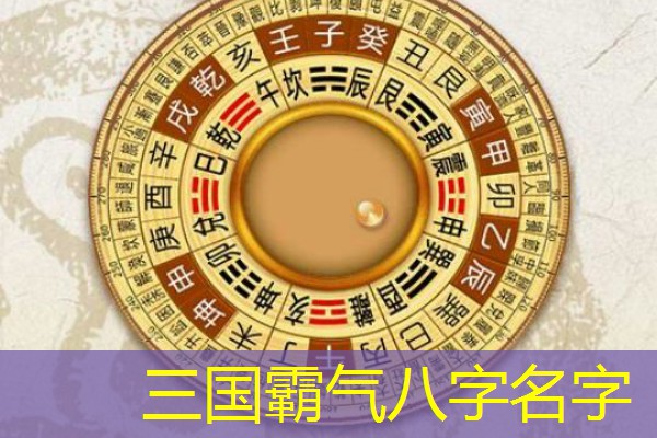  三国霸气八字名字