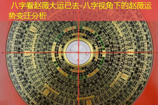  八字看赵薇大运已去-八字视角下的赵薇运势变迁分析