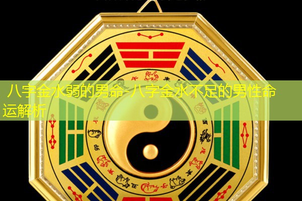  八字金水弱的男命-八字金水不足的男性命运解析