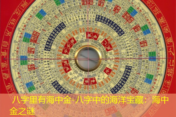  八字里有海中金-八字中的海洋宝藏：海中金之谜