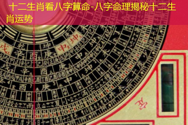  十二生肖看八字算命-八字命理揭秘十二生肖运势